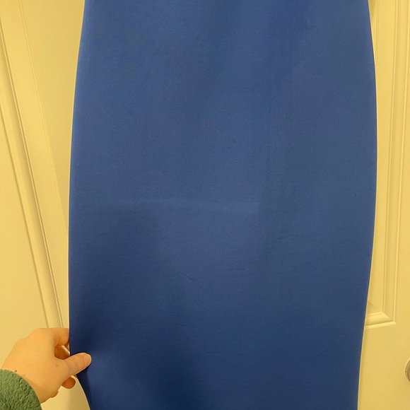 Blue One Shoulder Mermaid Jovani Gown 32602 - Picture 4 of 7